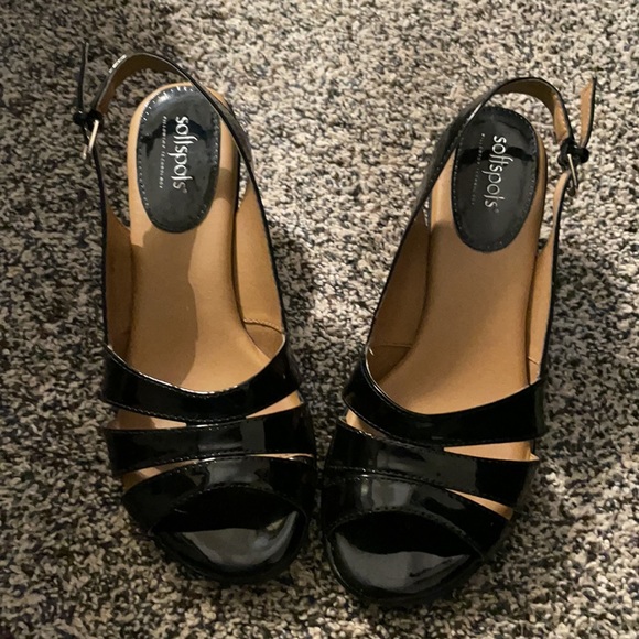 Softspots Neima Black Patent- Size 8.5W - Picture 3 of 12